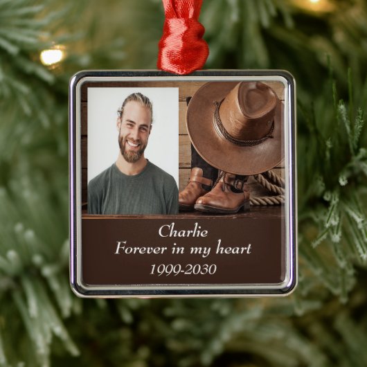 Benutzerdefiniertes Foto Memorial Keepake für imme Ornament Aus Metall (Baum)