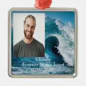 Benutzerdefiniertes Foto Memorial Keepake für imme Ornament Aus Metall (Vorne)