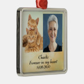 Benutzerdefiniertes Foto Memorial Keepake für imme Ornament Aus Metall (Rechts)