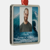 Benutzerdefiniertes Foto Memorial Keepake für imme Ornament Aus Metall (Rechts)
