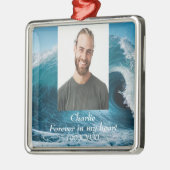 Benutzerdefiniertes Foto Memorial Keepake für imme Ornament Aus Metall (Links)