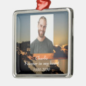 Benutzerdefiniertes Foto Memorial Keepake für imme Ornament Aus Metall (Links)