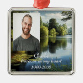 Benutzerdefiniertes Foto Memorial Keepake für imme Ornament Aus Metall (Vorne)