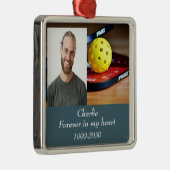 Benutzerdefiniertes Foto Memorial Keepake für imme Ornament Aus Metall (Rechts)