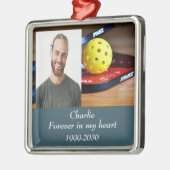 Benutzerdefiniertes Foto Memorial Keepake für imme Ornament Aus Metall (Links)