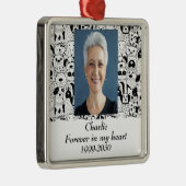 Benutzerdefiniertes Foto Memorial Keepake für imme Ornament Aus Metall (Rechts)