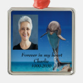 Benutzerdefiniertes Foto Memorial Keepake für imme Ornament Aus Metall (Vorne)