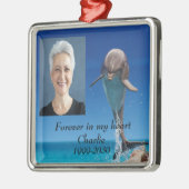 Benutzerdefiniertes Foto Memorial Keepake für imme Ornament Aus Metall (Links)