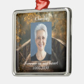 Benutzerdefiniertes Foto Memorial Keepake für imme Ornament Aus Metall (Links)