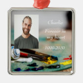 Benutzerdefiniertes Foto Memorial Keepake für imme Ornament Aus Metall (Vorne)