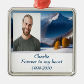 Benutzerdefiniertes Foto Memorial Keepake für imme Ornament Aus Metall (Vorne)
