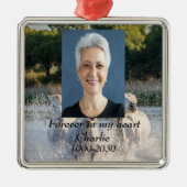 Benutzerdefiniertes Foto Memorial Keepake für imme Ornament Aus Metall (Vorne)