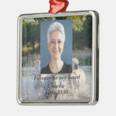 Benutzerdefiniertes Foto Memorial Keepake für imme Ornament Aus Metall (Links)