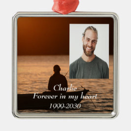 Benutzerdefiniertes Foto Memorial Keepake für imme Ornament Aus Metall