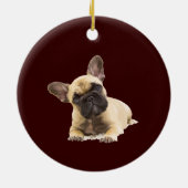 Benutzerdefiniertes Foto Memorial Keepake Pet Dog  Keramik Ornament (Hinten)