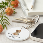 Benutzerdefiniertes Foto Memorial Keepake Pet Dog  Schlüsselanhänger (Vorderseite rechts)