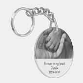 Benutzerdefiniertes Foto Memorial Keepake Pet Dog  Schlüsselanhänger (Vorderseite links)