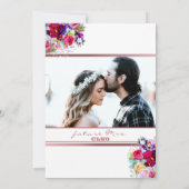 Benutzerdefiniertes Foto | Metallisches Korallenro Einladung (Rückseite)