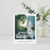 Benutzerdefiniertes Foto Minimalistisch Neue Zuhau Postkarte (Stehend Vorderseite)