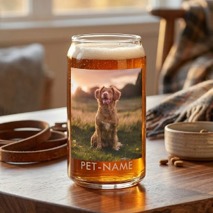 Benutzerdefiniertes Foto mit dem Namen Ihres Hunde Dosenglas