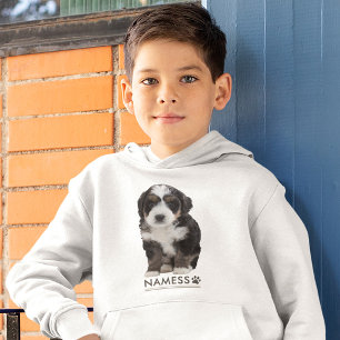 Benutzerdefiniertes Foto mit dem Namen Ihres Hunde Hoodie