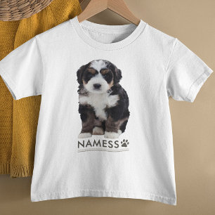 Benutzerdefiniertes Foto mit dem Namen Ihres Hunde Kleinkind T-shirt