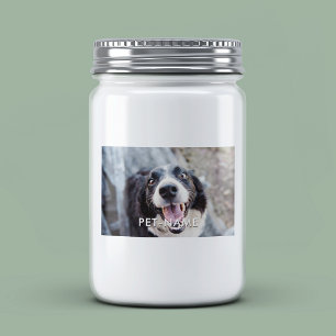 Benutzerdefiniertes Foto mit dem Namen Ihres Hunde Lebensmitteletikett