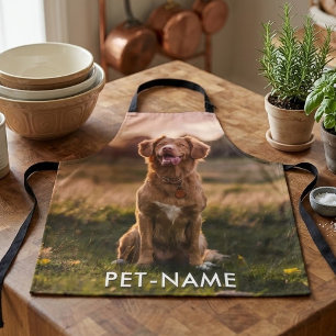 Benutzerdefiniertes Foto mit dem Namen Ihres Hunde Schürze