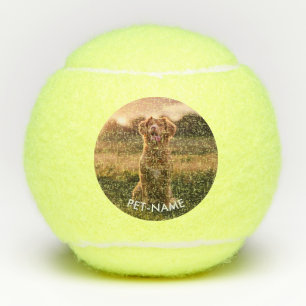 Benutzerdefiniertes Foto mit dem Namen Ihres Hunde Tennisbälle