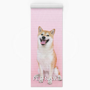 Benutzerdefiniertes Foto mit dem Namen Ihres Hunde Yogamatte