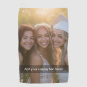 Benutzerdefiniertes Foto mit der eigenen Snap-Chat Golfhandtuch (Vorderseite)