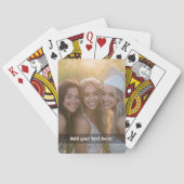 Benutzerdefiniertes Foto mit eigenem Text über Bil Spielkarten (Rückseite)