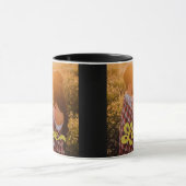 Benutzerdefiniertes Foto mit goldenem Liebes-Overl Tasse (Zentrum)