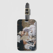 Benutzerdefiniertes Foto mit individuelle Name Gepäckanhänger (Vorderseite Vertikal)