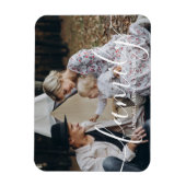 Benutzerdefiniertes Foto mit individuelle Name Magnet (Vertikal)