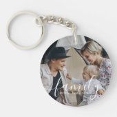 Benutzerdefiniertes Foto mit individuelle Name Schlüsselanhänger (Vorderseite)
