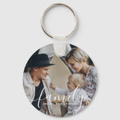 Benutzerdefiniertes Foto mit individuelle Name Schlüsselanhänger (Vorderseite)