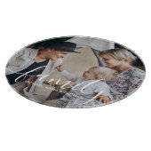 Benutzerdefiniertes Foto mit individuelle Name Schneidebrett (Ecke)