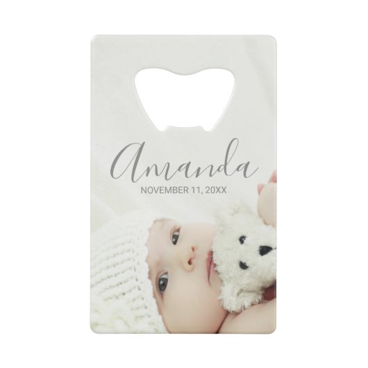 Benutzerdefiniertes Foto mit Individuelle Name und Geldbeutel Flaschenöffner (Vorderseite)