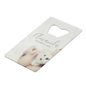 Benutzerdefiniertes Foto mit Individuelle Name und Geldbeutel Flaschenöffner (Vorderseite Schrägansicht)