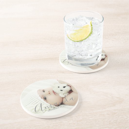 Benutzerdefiniertes Foto mit Individuelle Name und Getränkeuntersetzer (Seite)