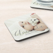 Benutzerdefiniertes Foto mit Individuelle Name und Getränkeuntersetzer (Linke Seite)