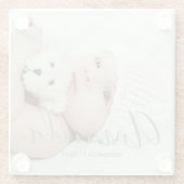 Benutzerdefiniertes Foto mit Individuelle Name und Glasuntersetzer (Rückseite)