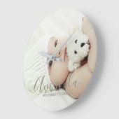 Benutzerdefiniertes Foto mit Individuelle Name und Große Wanduhr (Winkel)