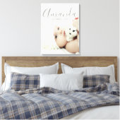 Benutzerdefiniertes Foto mit Individuelle Name und Leinwanddruck (Insitu (Schlafzimmer))