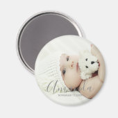 Benutzerdefiniertes Foto mit Individuelle Name und Magnet (Vorderseite/Rückseite)