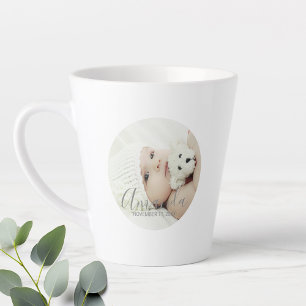 Benutzerdefiniertes Foto mit Individuelle Name und Milchtasse
