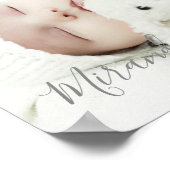 Benutzerdefiniertes Foto mit Individuelle Name und Poster (Ecke)