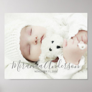 Benutzerdefiniertes Foto mit Individuelle Name und Poster