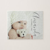 Benutzerdefiniertes Foto mit Individuelle Name und Puzzle (Horizontal)
